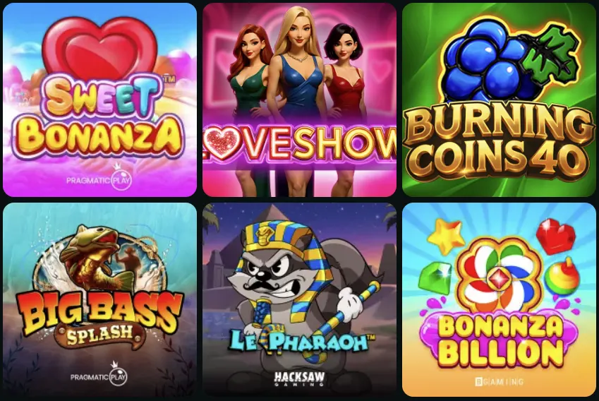 Kleurrijke gokkasten bij Luckygem Casino